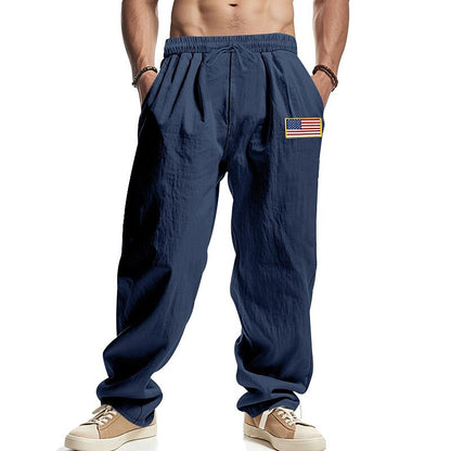 Classic Linen Drawstring Beach Pants