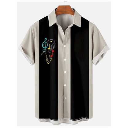 Notes Bowling Short Sleeve Shirt