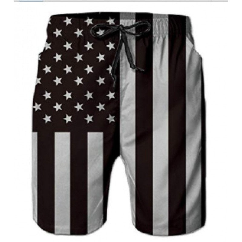 Graphic Prints Swimming Trunks Board Shorts