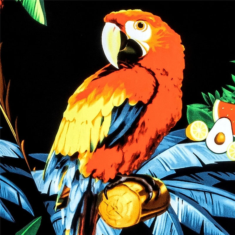 Tropical Palm Parrot Shirt