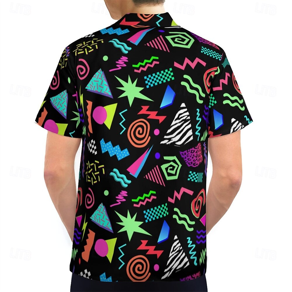 Retro 80s Psychedelic Aloha Shirt