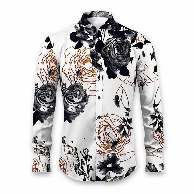 Floral Long Sleeve Casual Shirt