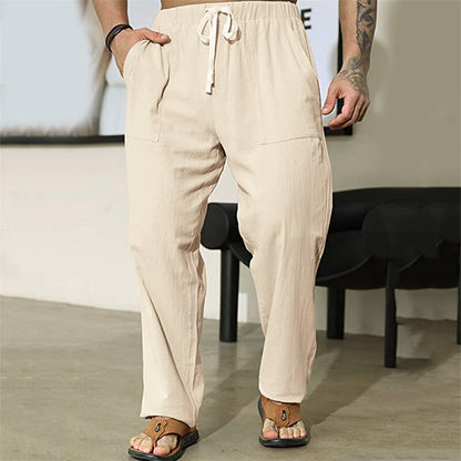 Classic Linen Drawstring Pants