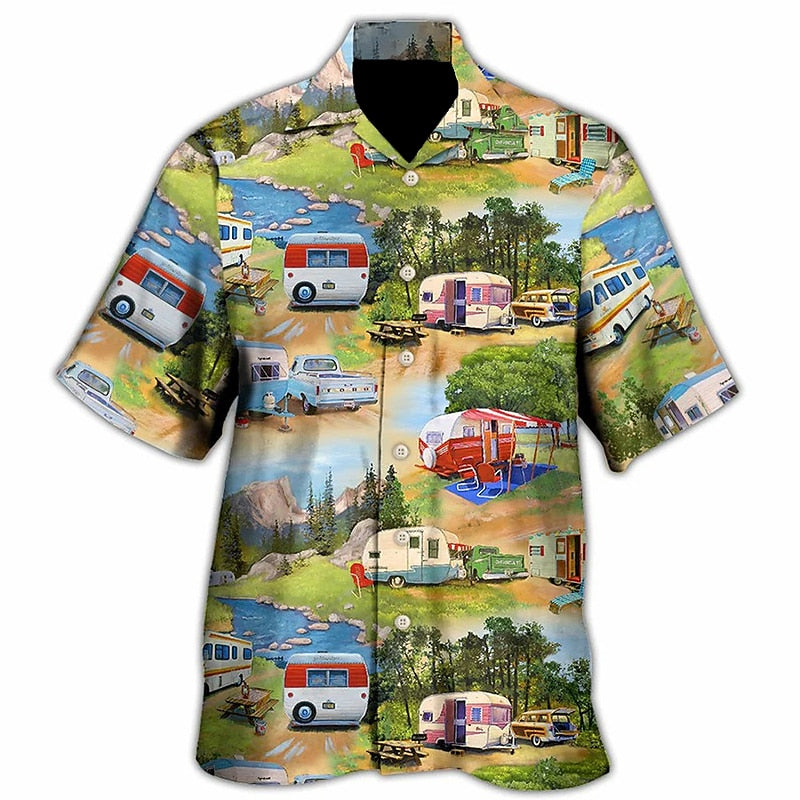 Graphic Print Bus Shirt