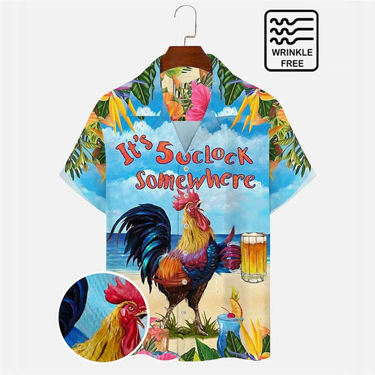 Letter Chicken Aloha Shirt