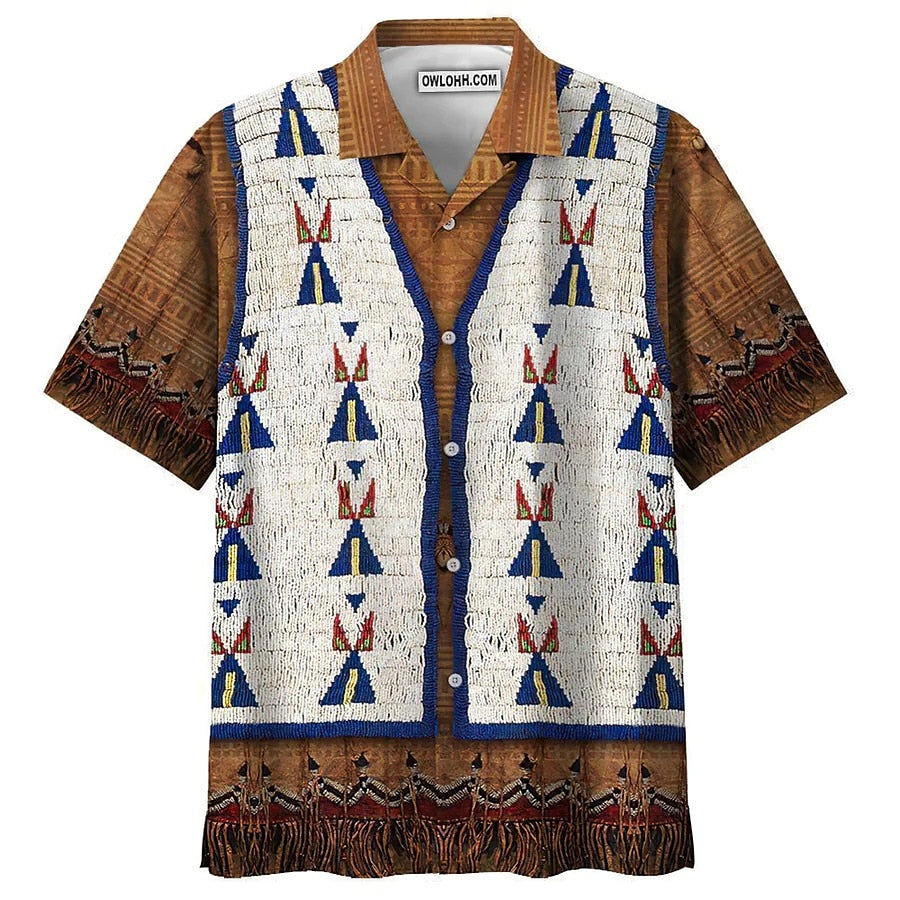 Hippie Colorful Aloha Shirt