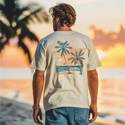 Beige Coconut Tree T-shirt