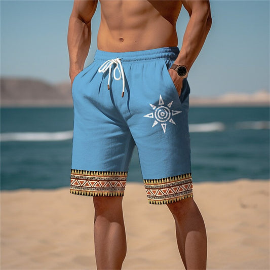 Sun Graphic Prints Sweat Shorts