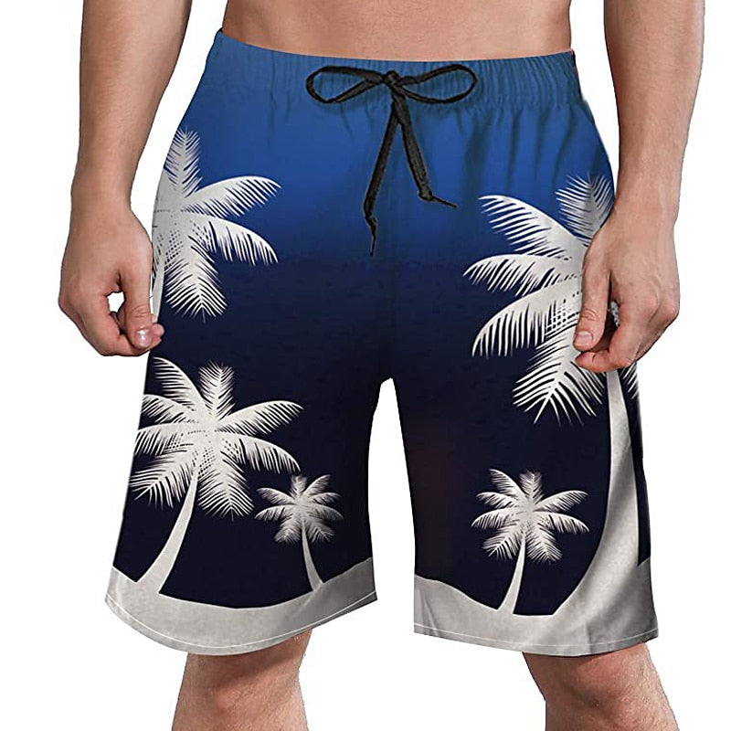 Graphic Cartoon Unicorn Swimming Shorts