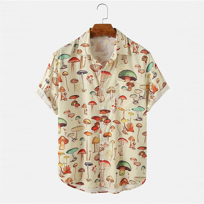 Mushroom Tropical Hawaiian Shirt