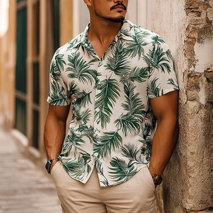 Palm Leaf Hawaiian Shirt