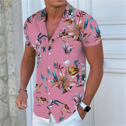 Floral Hawaiian Aloha Turndown Shirt