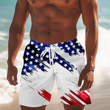 American Flag Swimming Trunks Board Shorts