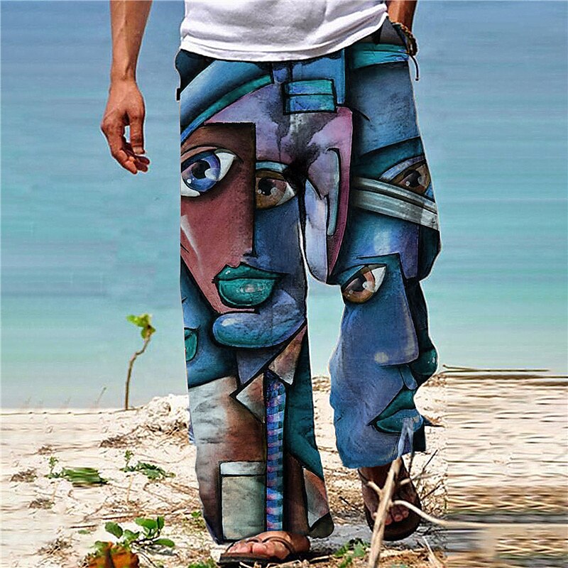 Pantalones bohemios de verano para playa