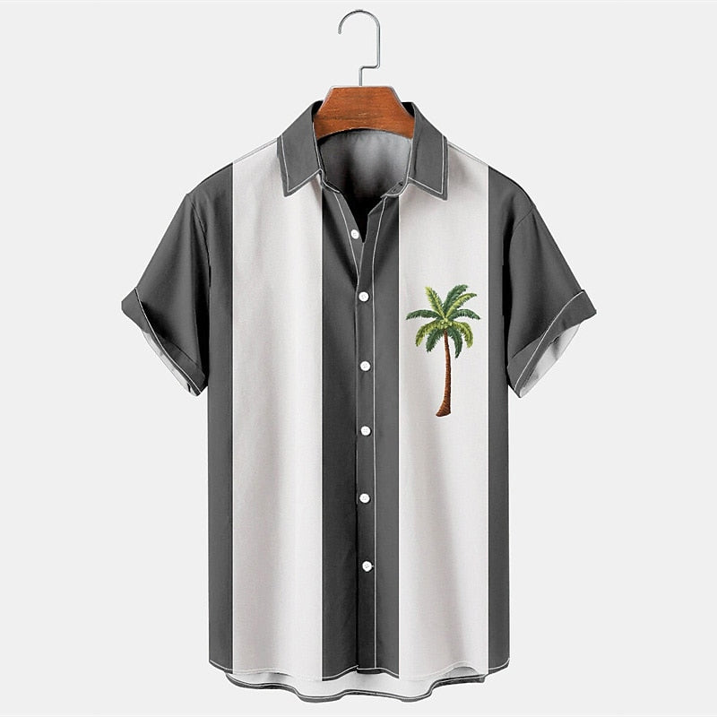 Color Block Coconut Tree Shirt