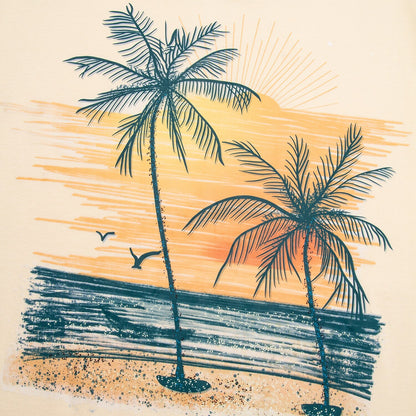 Beige Coconut Tree T-shirt