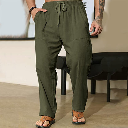 Classic Linen Drawstring Pants