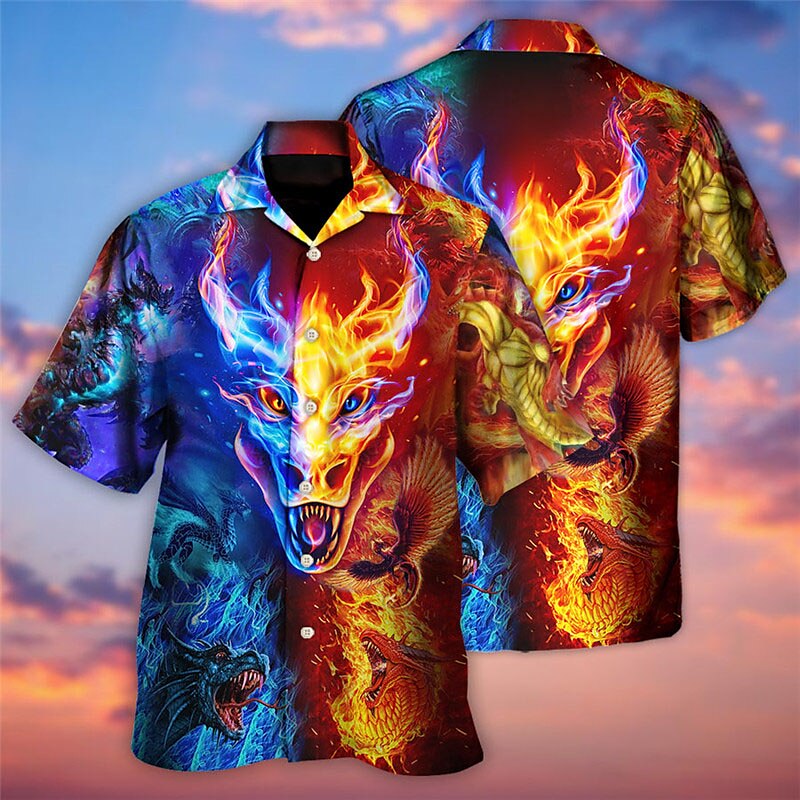 Tropical Fashion Dragon Shirt