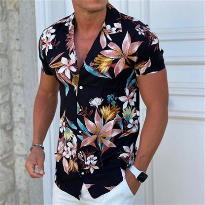 Floral Hawaiian Aloha Turndown Shirt