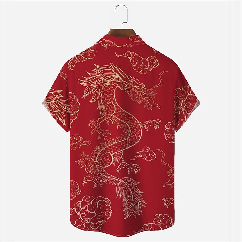 New Year Dragon Casual Shirt