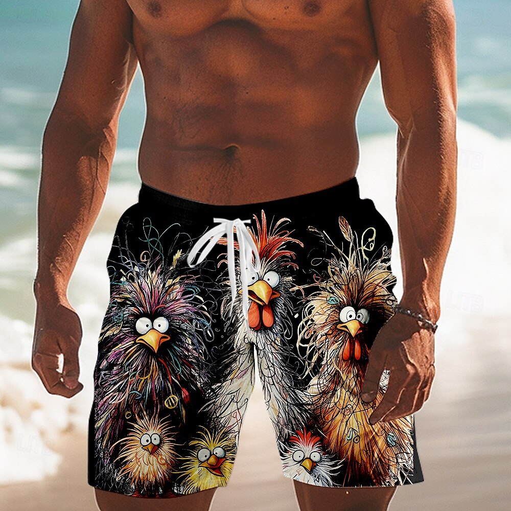 Animal Chick Swimming Trunks Board Shorts