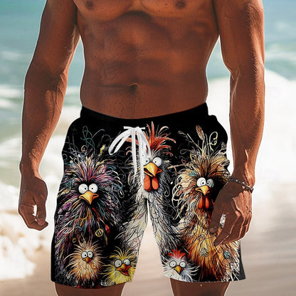 Animal Chick Swimming Trunks Board Shorts