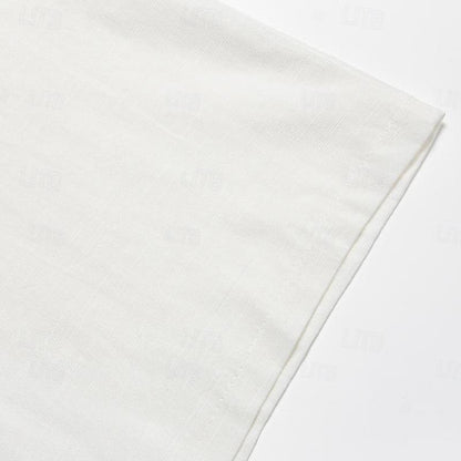 Linen Cargo Straight-Leg Pants