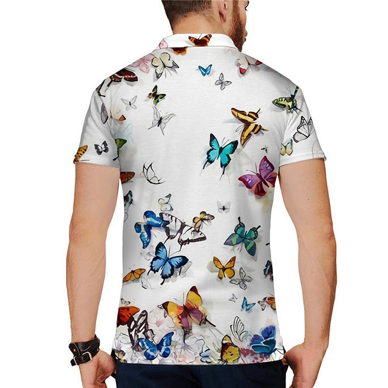 Tropical Butterfly 3D Polo