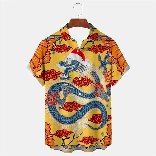 New Year Dragon Casual Shirt