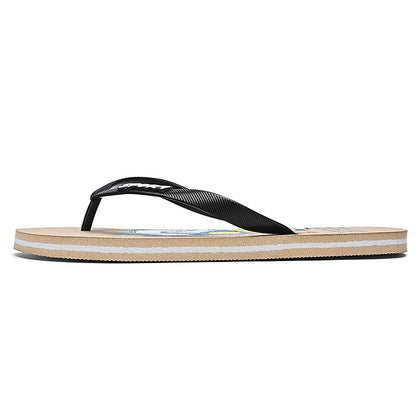 Artistic Flip-Flops – Blue & Yellow Print