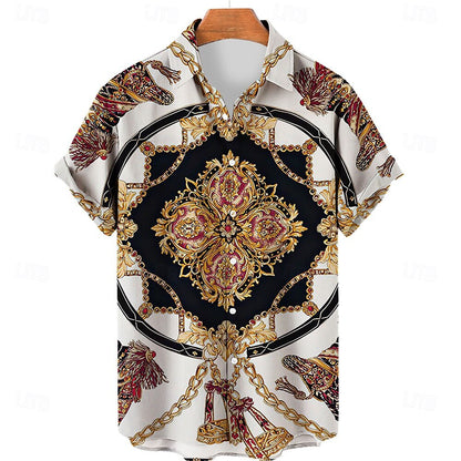 Abstract Florals Casual Shirt