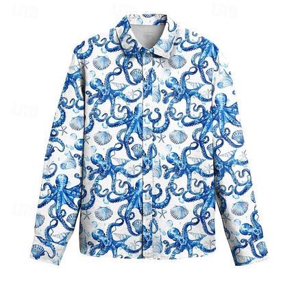 Tropical Octopus Turtle Shirt