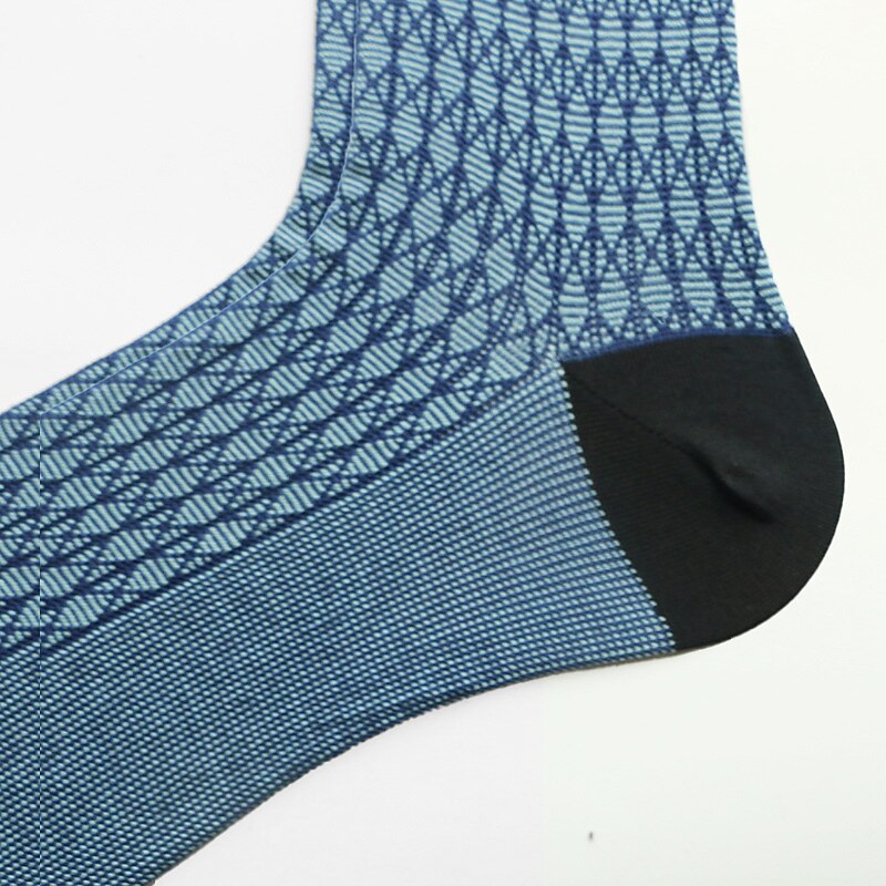 Thin Checkered Geometry Socks