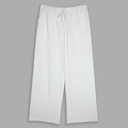 Casual Elastic Waist Beach Pants