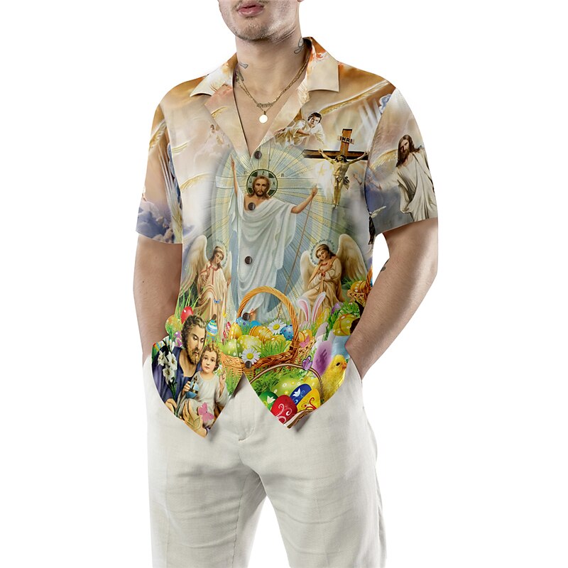 Tropical Fashion Easter Jesus Shirt