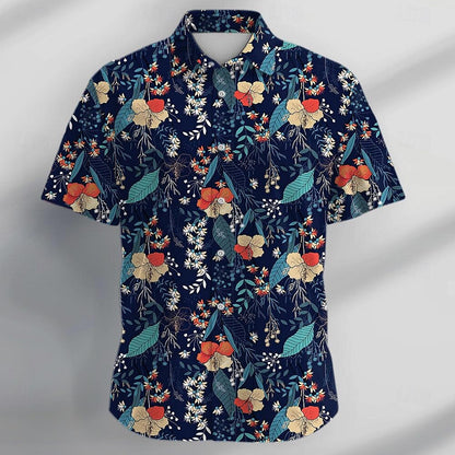 Rose Floral Tropical Flowers Shirt