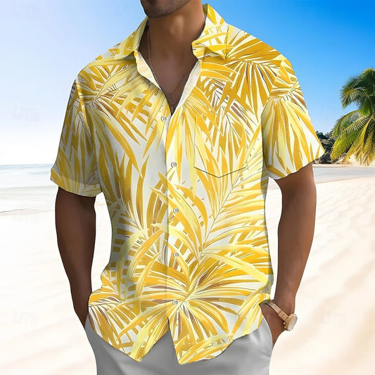 Tropical Leaf Hawaiian Shirt