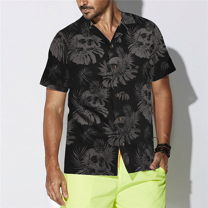 Skull Leaves Tropical Plants Shirt