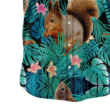 Tropical Squirrel Leaves Shirt