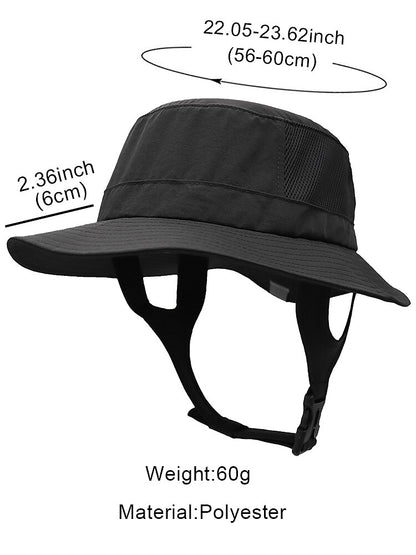 UPF50+ Waterproof Bucket Hat w/ Chin Strap