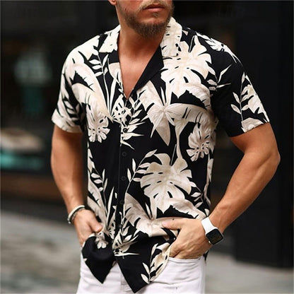 Floral Palm Leaf Tropical Plants Shirt