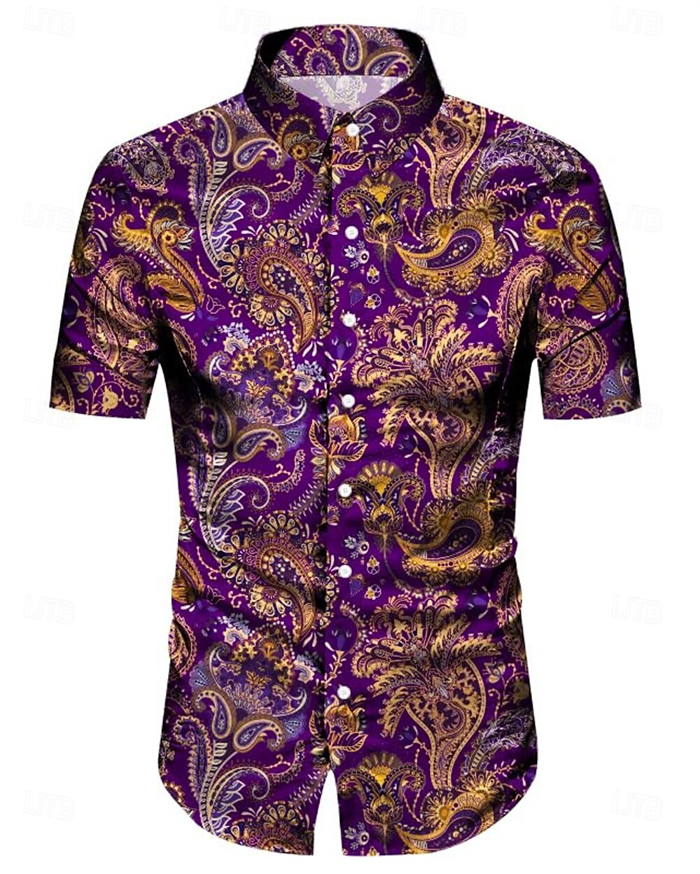 Retro 70s Paisley Aloha Shirt