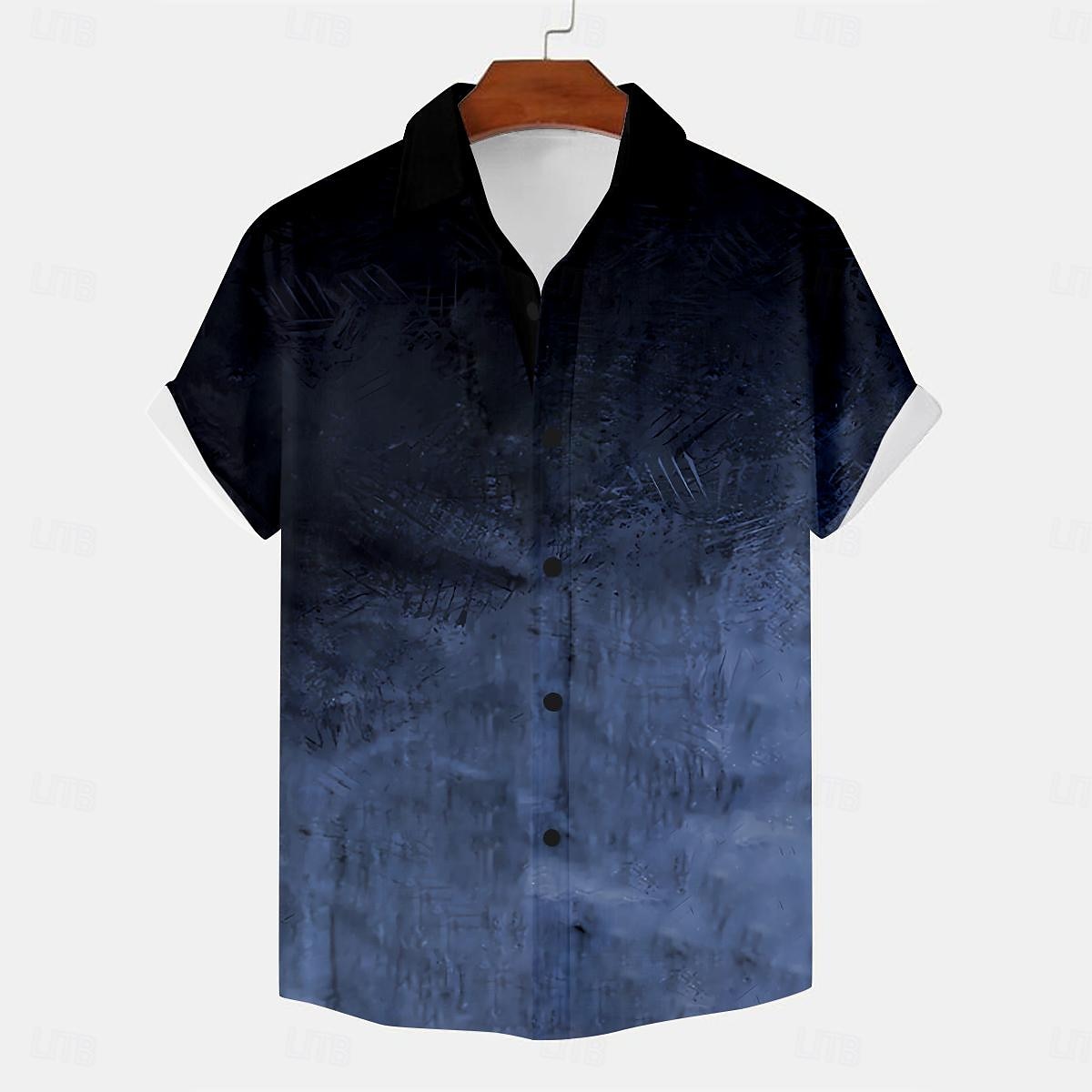 Gradient Color Button Up Shirt