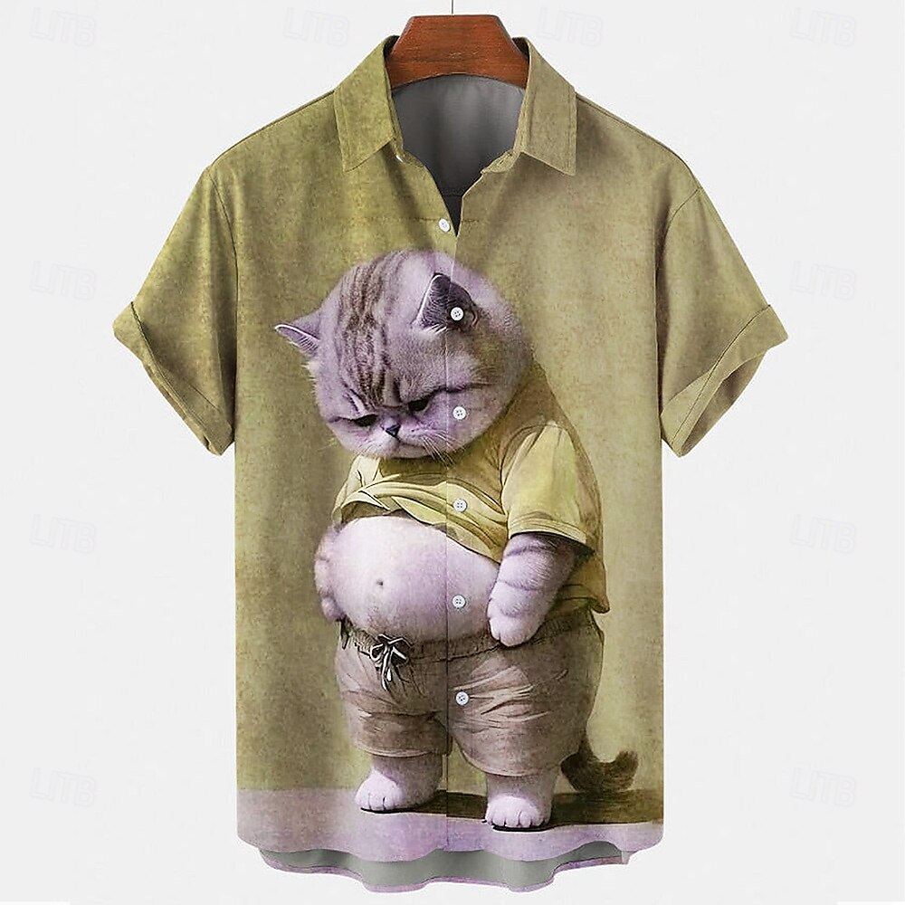 Ugly Cat Casual Shirt