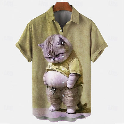 Ugly Cat Casual Shirt