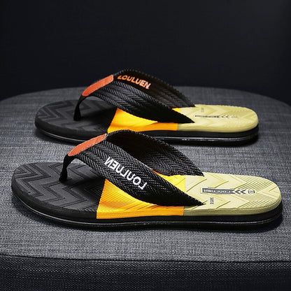 Textured Sole Fashion Beach Flip Flops