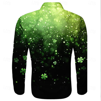 St. Patrick's Gradient Clover Shirt