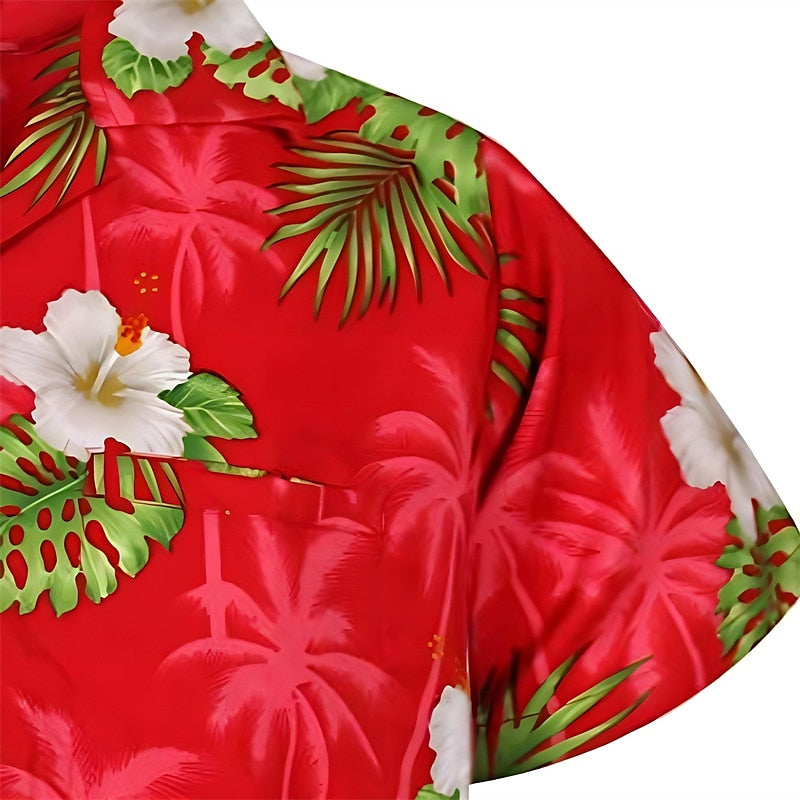 Floral Graphic Hawaiian Shirt