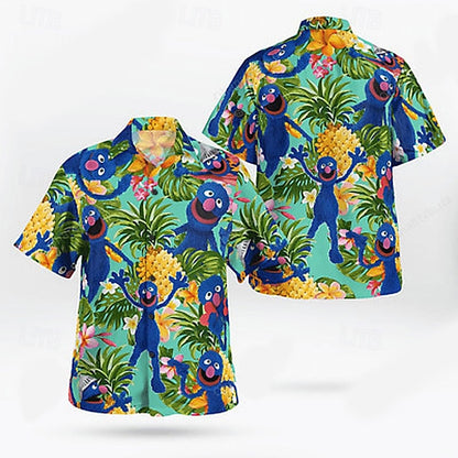 Pineapple Graphic Hawaiian Shirt