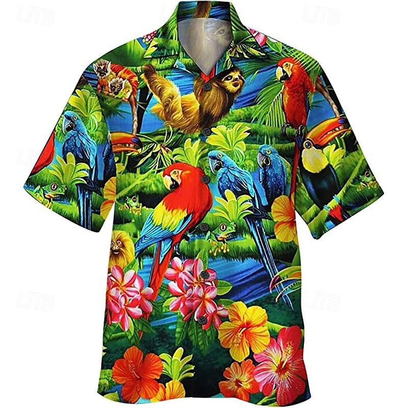 Graphic Aloha Hawaiian Shirt